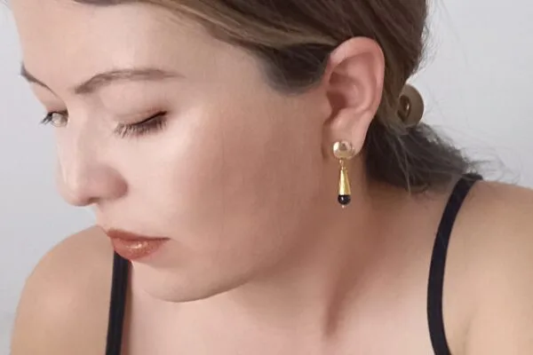 Aretes Gipsy Conito Dorado - Imagen 3